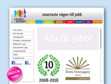 Tablet Screenshot of larlingsgymnasiet.se